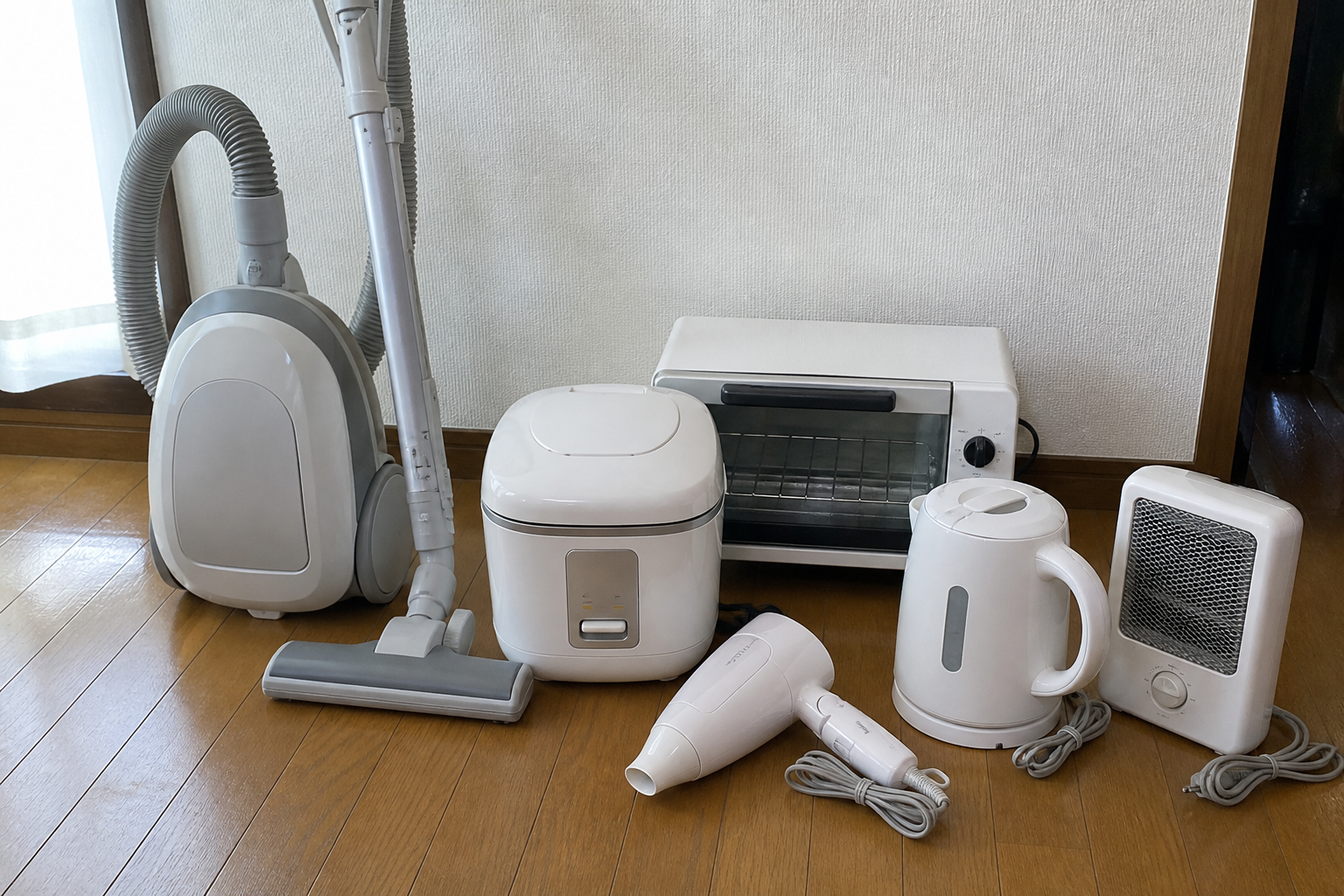 押入れの家電もまとめて